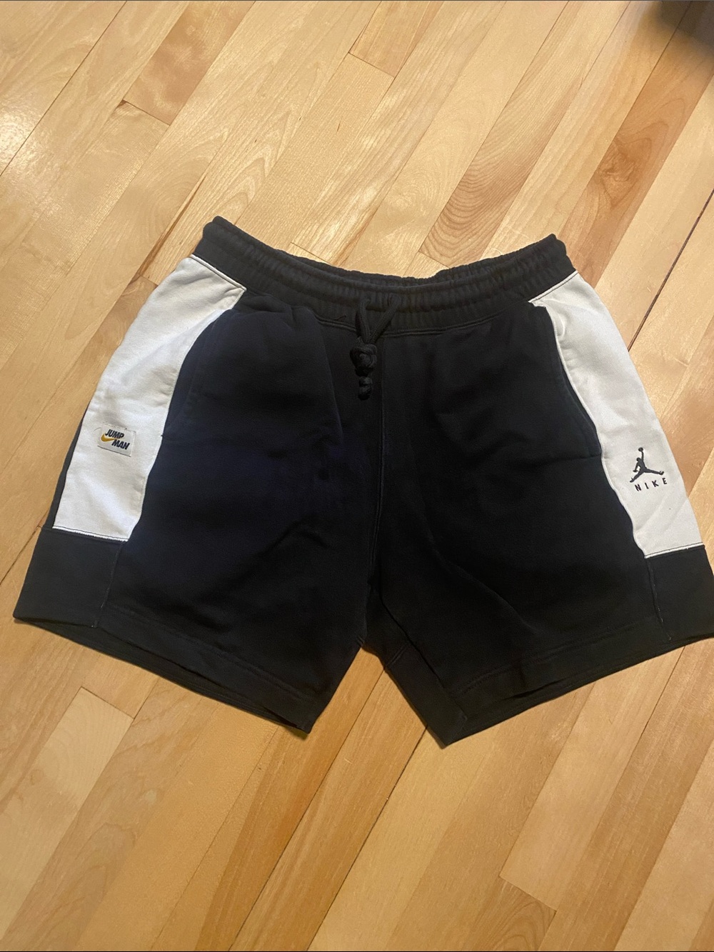 Jordan Black and White Men's Athletic Shorts